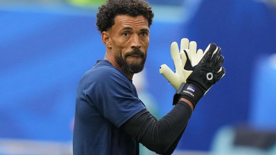 Vozinha antes do jogo com a Argentina