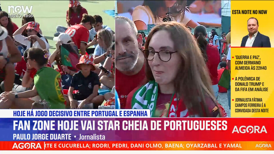 Antes do jogo com a Espanha