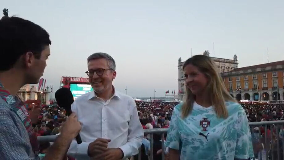 Presidente da Câmara Municipal de Lisboa e Ministra da Cultura, Juventude e Desporto em declarações a Record