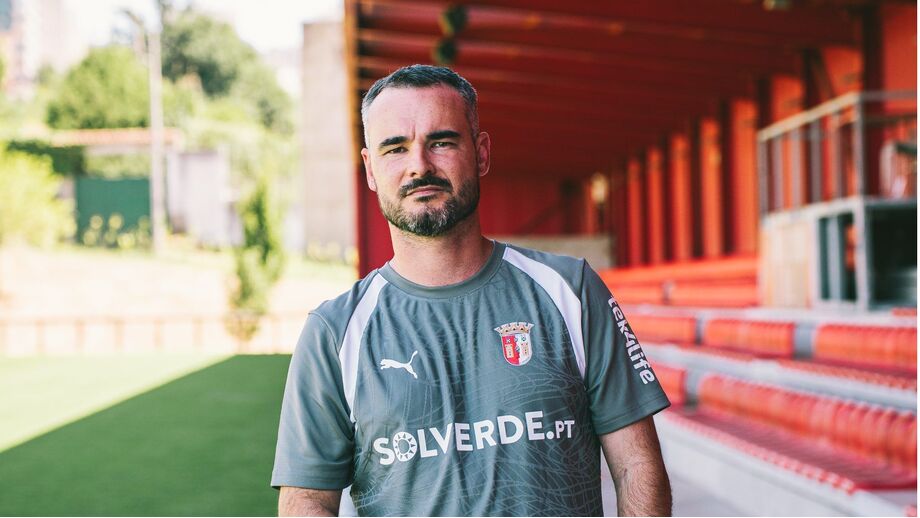Tiago Veiga é o treinador dos sub-23 do Sp. Braga