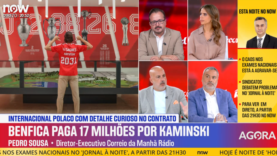 Pedro Sousa analisa perfil do reforço dos encarnados no Record na Hora