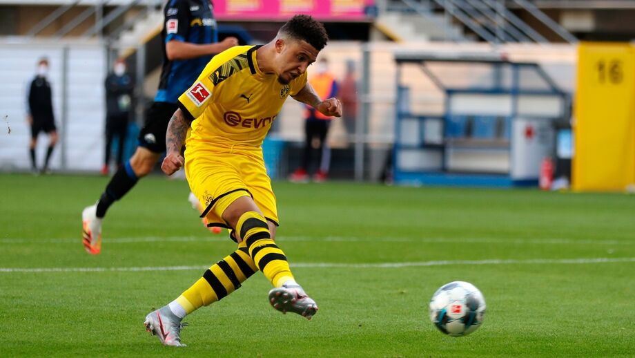 Jadon Sancho em ação