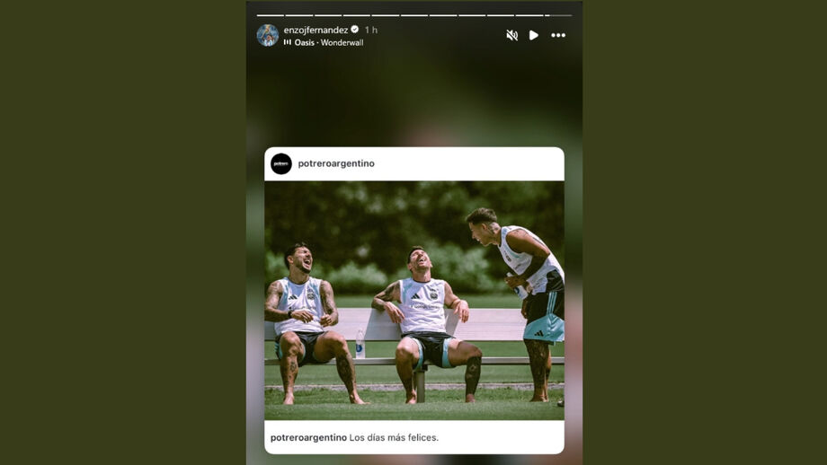 A publicação partilhada pelo médio do Chelsea