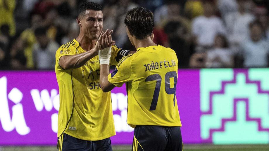 Cristiano Ronaldo e João Félix juntos no Al Nassr