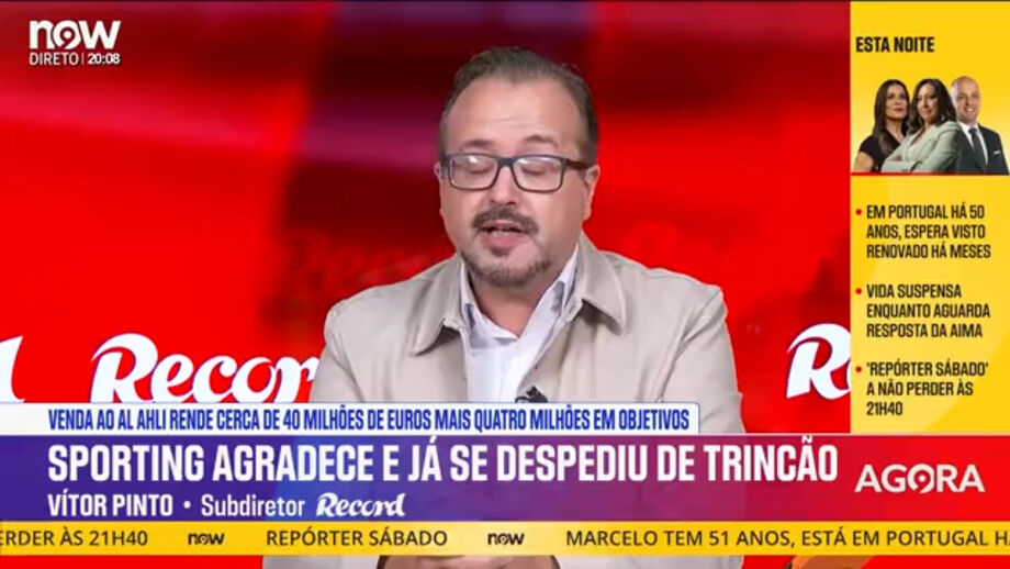 Subdiretor do Record considera que o Sporting podia ter recebido mais pelo jogador
