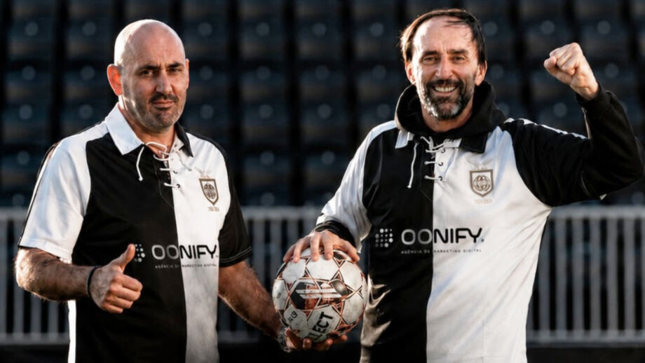 Irmãos Wilson (adjunto) e Walter Estrela (treinador) conduziram equipa ao sucesso