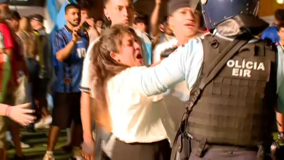 Momentos de tensão após a festa espanhola