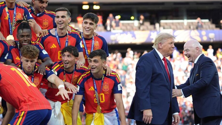 Trump e Infantino na final do Mundial