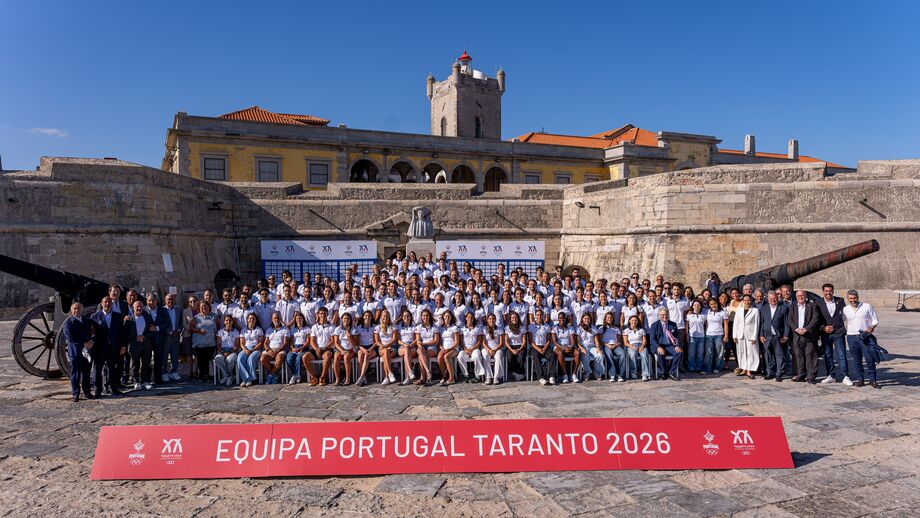 A Equipa Portugal na apresentação