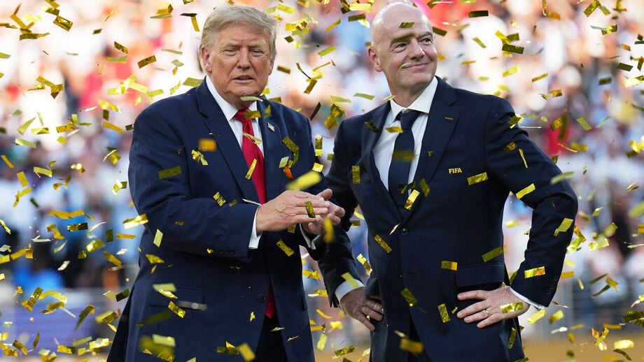 Donald Trump e Gianni Infantino 