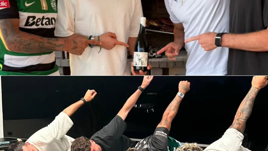 Zalazar e Kochorashvili com quarteto do Sporting celebram marca de vinhos