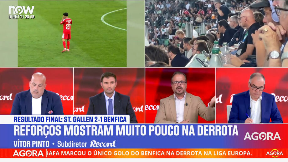 Subdiretor de Record analisa a prestação das águias frente ao emblema suíço.