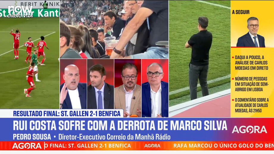 Diretor executivo da CM Rádio analisa exibição das águias na derrota com o St. Gallen