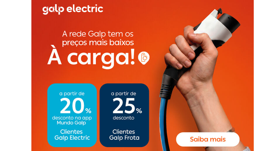 Galp oferece até 25% de desconto em carregamentos elétricos