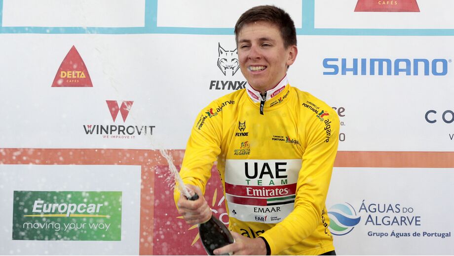 Tadej Pogacar na Volta ao Algarve em 2019