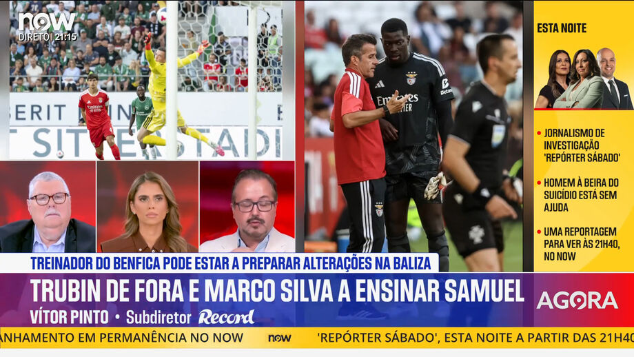 Vítor Pinto e José Manuel Freitas analisam o tema sobre a baliza do Benfica