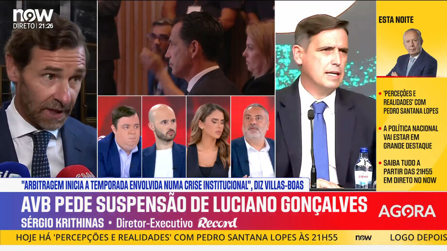 Sérgio Krithinas, diretor executivo de Record, analisa declarações de Villas-Boas sobre Luciano Gonçalves