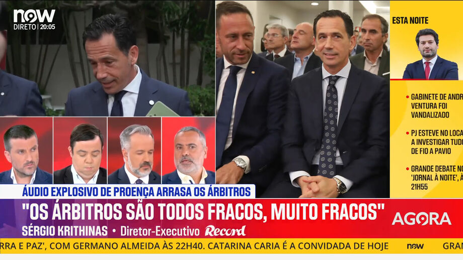 Sérgio Krithinas, diretor executivo de Record, traz novos dados sobre polémica a envolver presidente da FPF