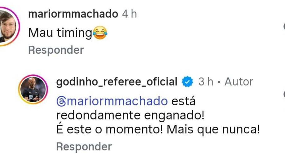 Internauta questiona timing da publicação e Luís Godinho responde: «É este o momento!»