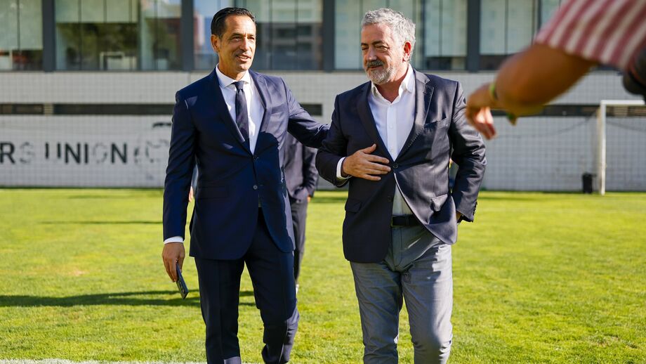 Pedro Proença com Joaquim Evangelista