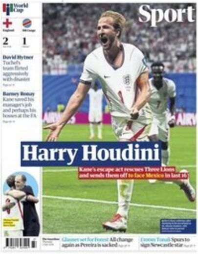 Guardian Sport: 'Harry Houdini'