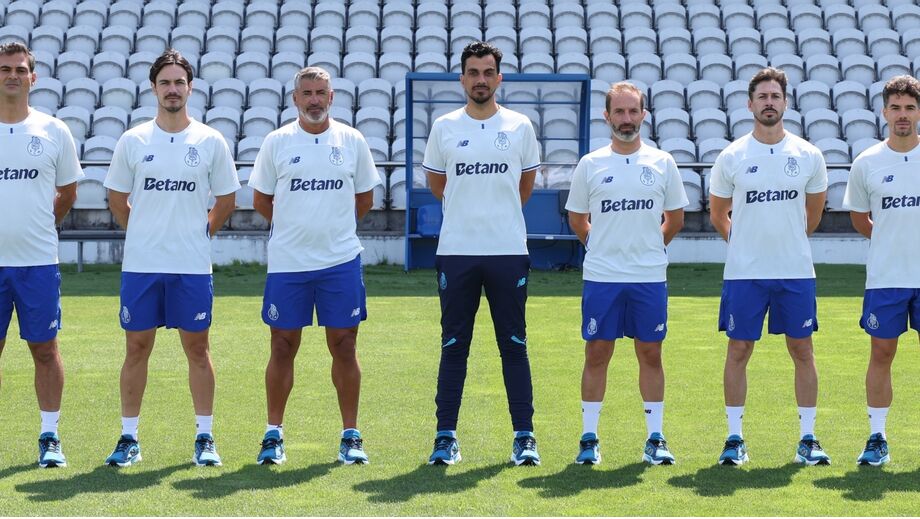 A equipa técnica de João Brandão
