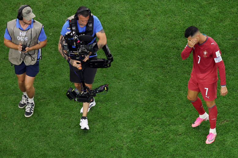 Cristiano Ronaldo em lágrimas após o adeus de Portugal ao Mundial'2026