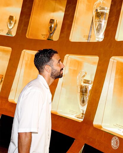 Amorim no museu do AC Milan