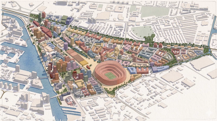 O plano do Manchester United para Trafford Wharfside