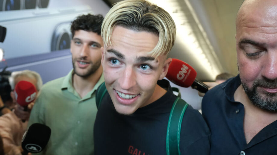 Jesse Derry  à chegada a Lisboa
