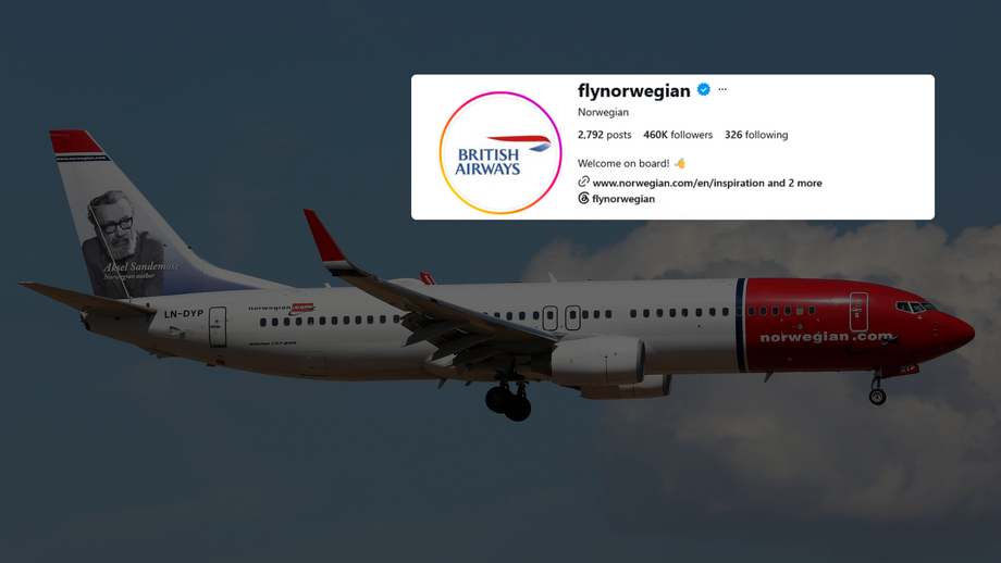 Norwegian tem um novo símbolo provisório