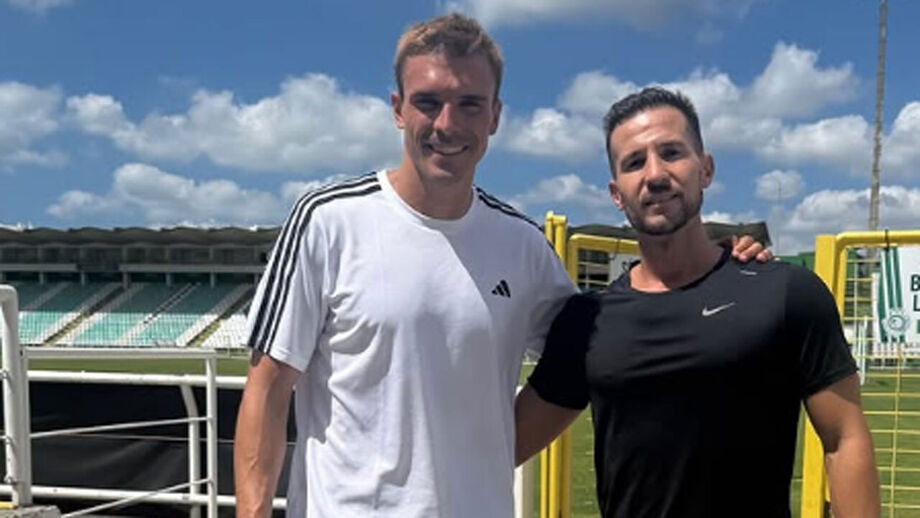 João Palhinha mostra-se a trabalhar no campo do V. Setúbal
