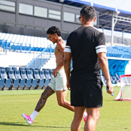 Richard Ríos a treinar em Miami