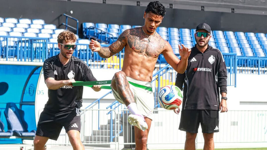 Richard Ríos a treinar em Miami