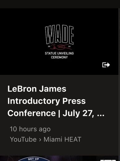A publicação no YouTube dos Miami Heat