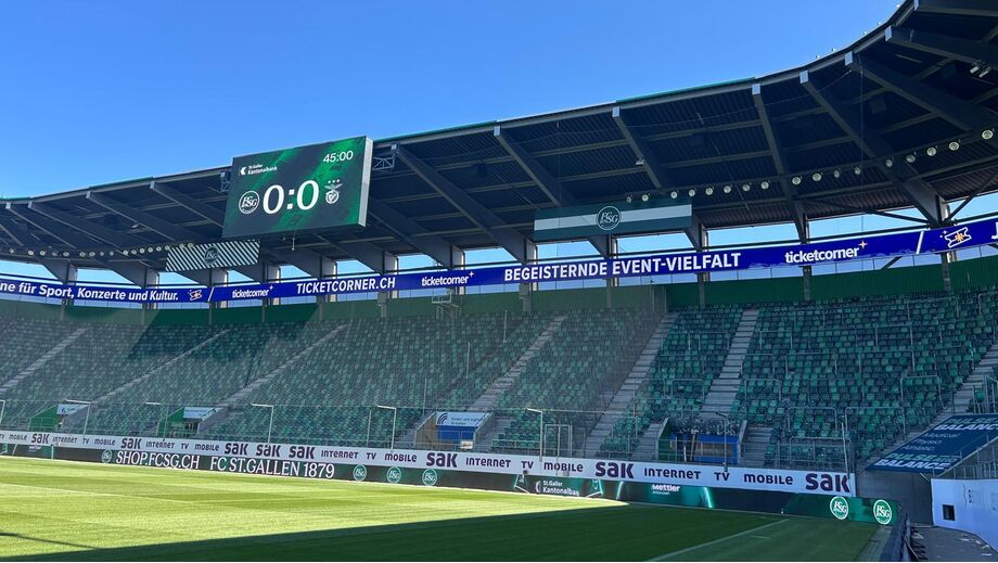 Estádio Berit Sitter horas depois do St. Gallen-Benfica