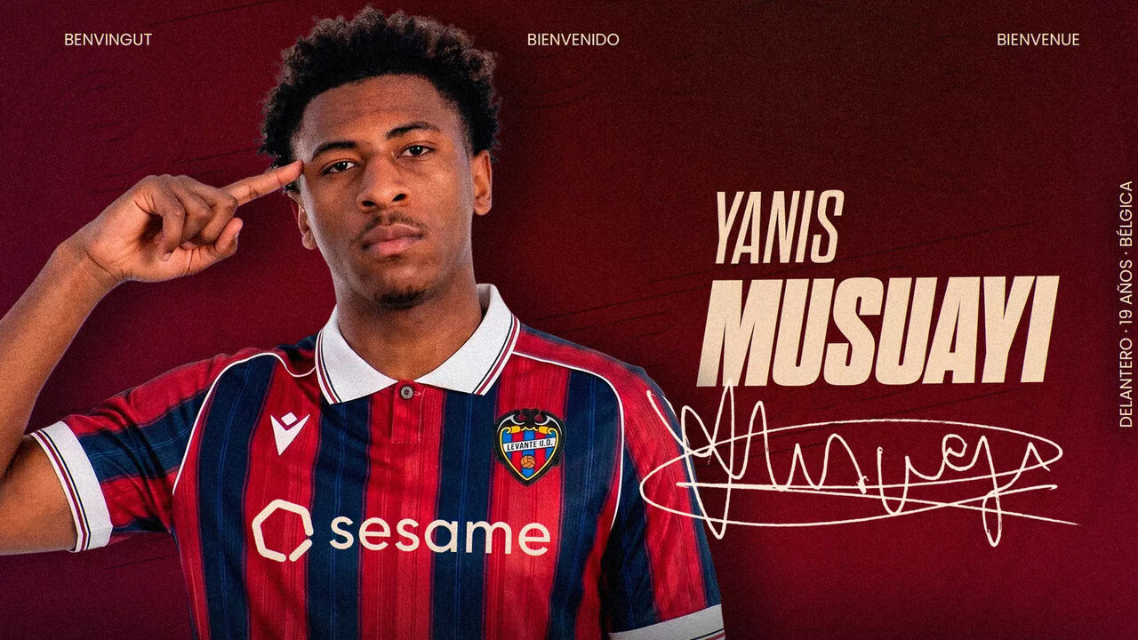 Yanis Musuayi é reforço do Levante de Luís Castro