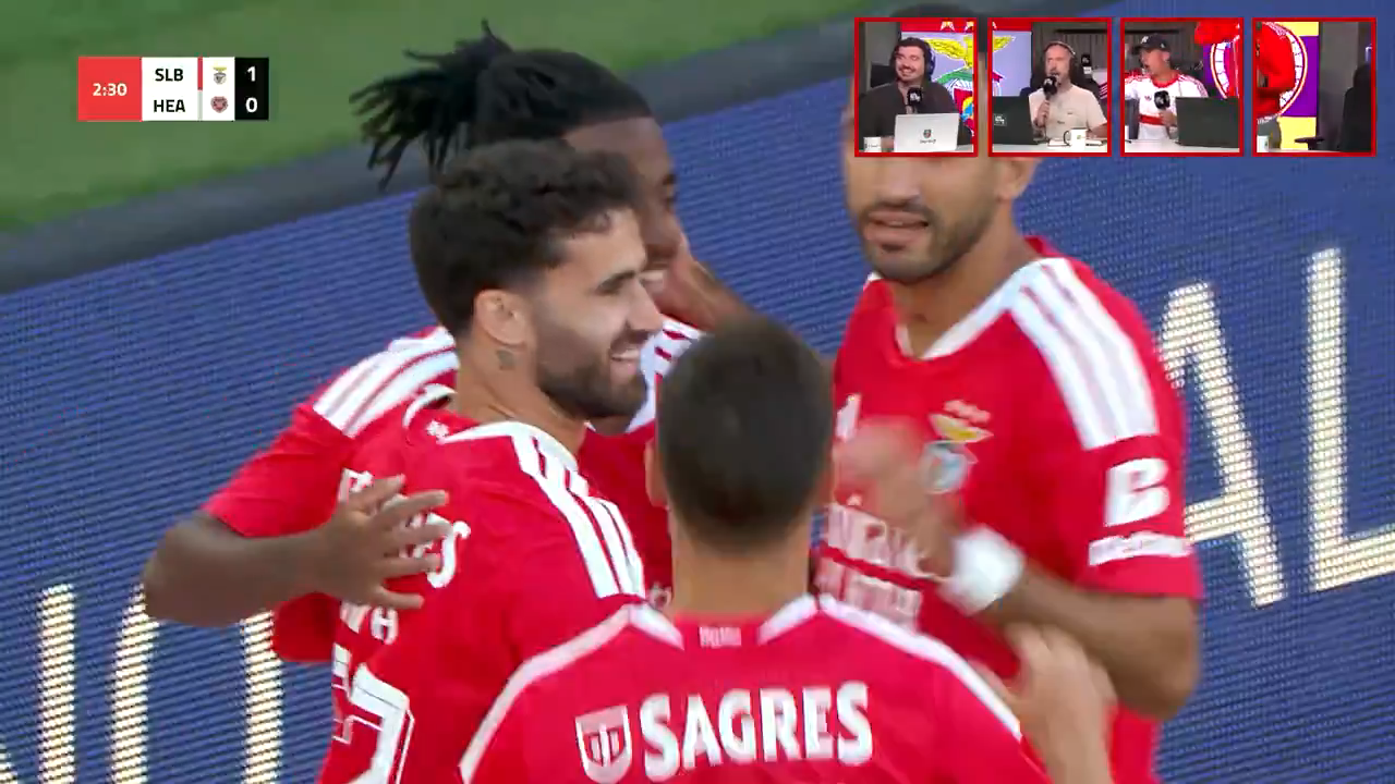 Rafa marcou o primeiro na Luz