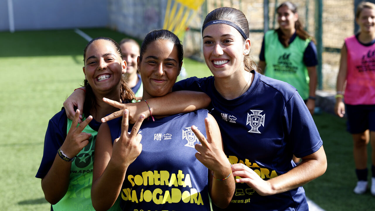 Jogadoras participantes da versão feminina do Estágio realizaram mais uma sessão de treino