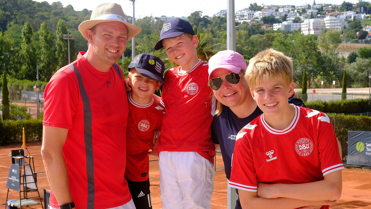 Família dinamarquesa no Complexo Desportivo do Jamor