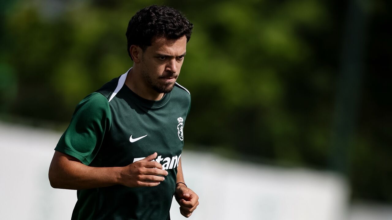 Pote em ação nos treinos do Sporting
