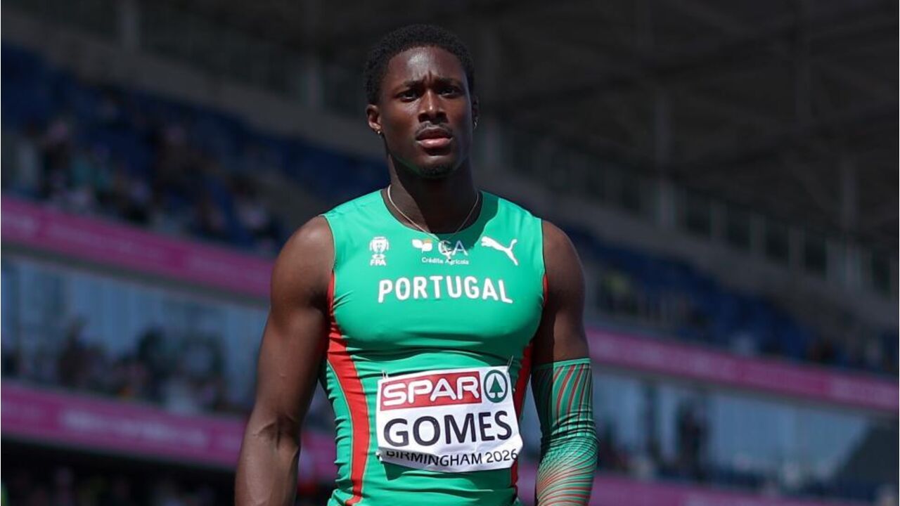 Edson Gomes nos Europeus de atletismo em Birmingham