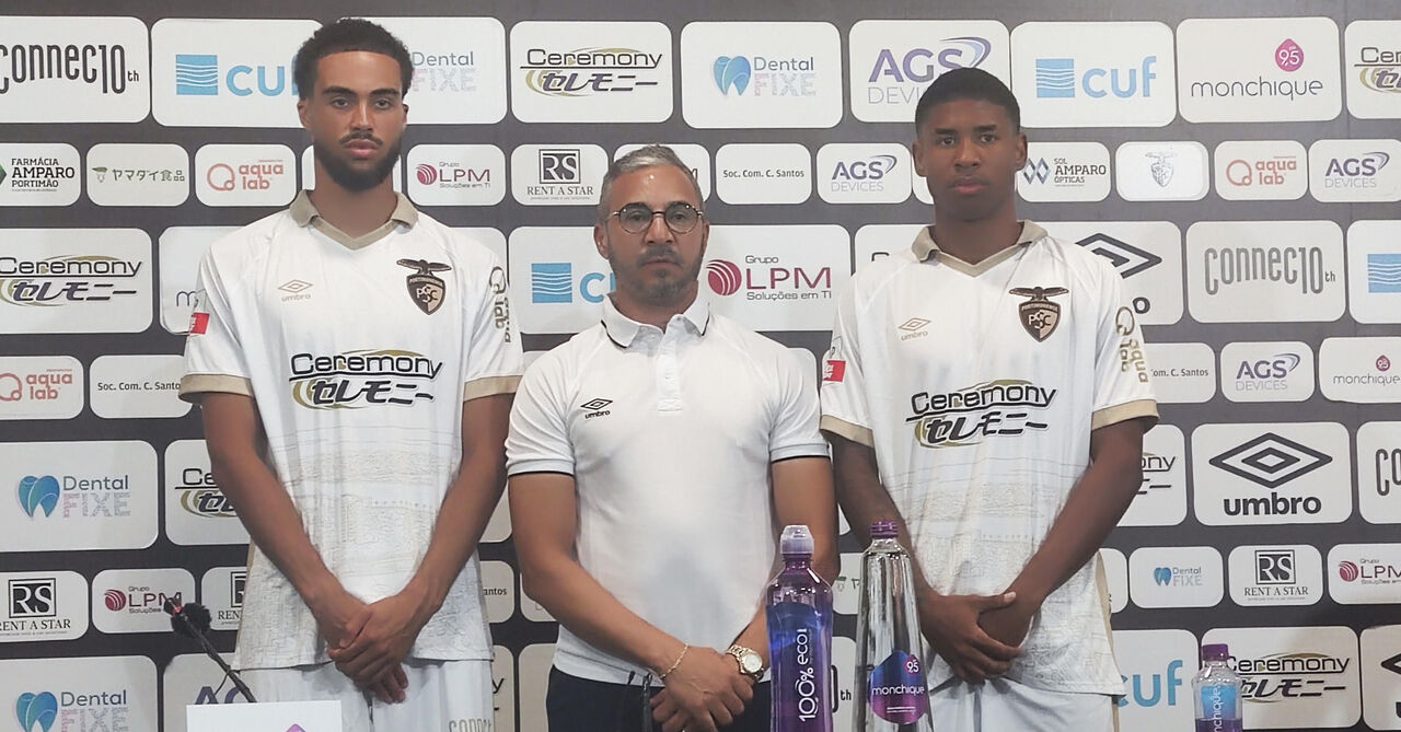 Portimonense apresenta reforços Yanis da Rocha e Fortunato