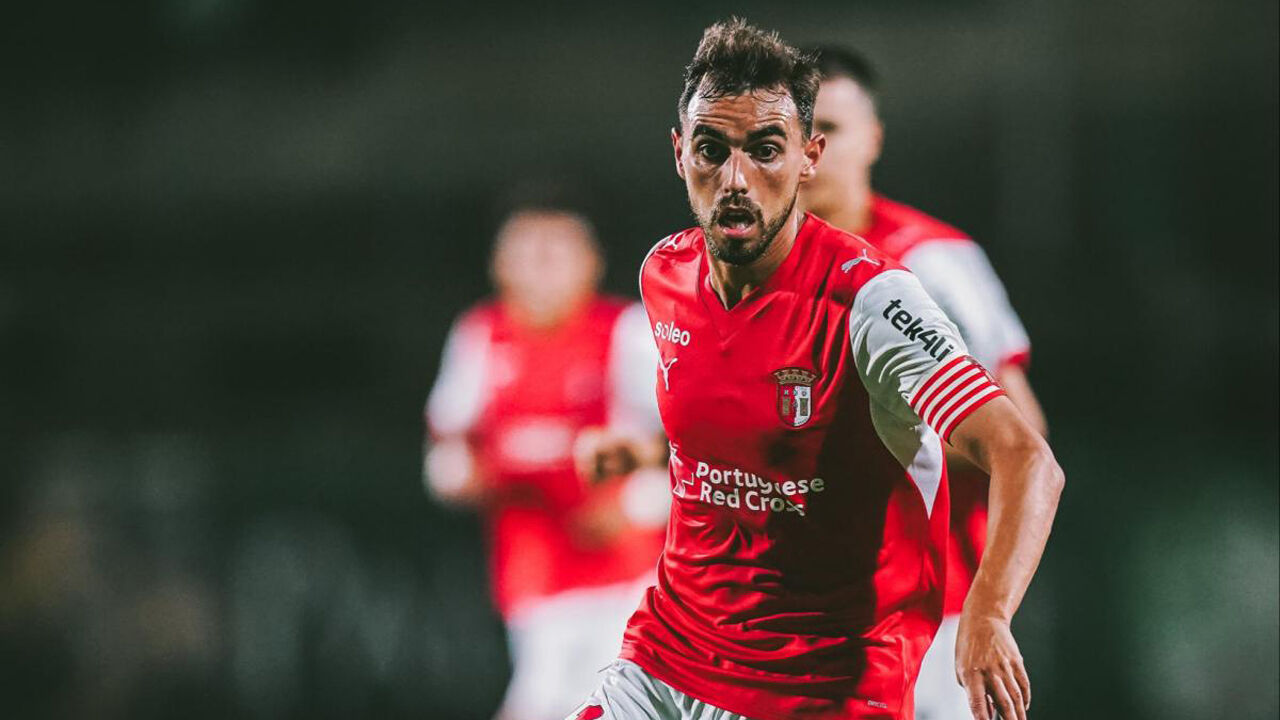 Ricardo Horta foi o destaque do Sp. Braga frente ao Dínamo Minsk