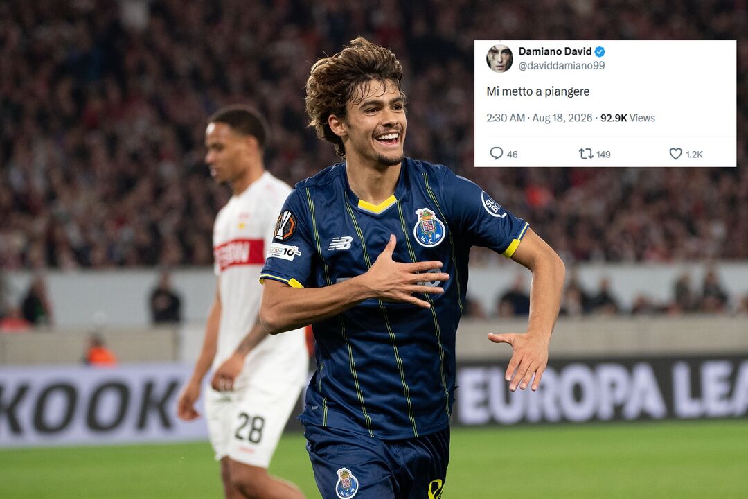 Damiano David comovido com a chegada de Rodrigo Mora ao Roma