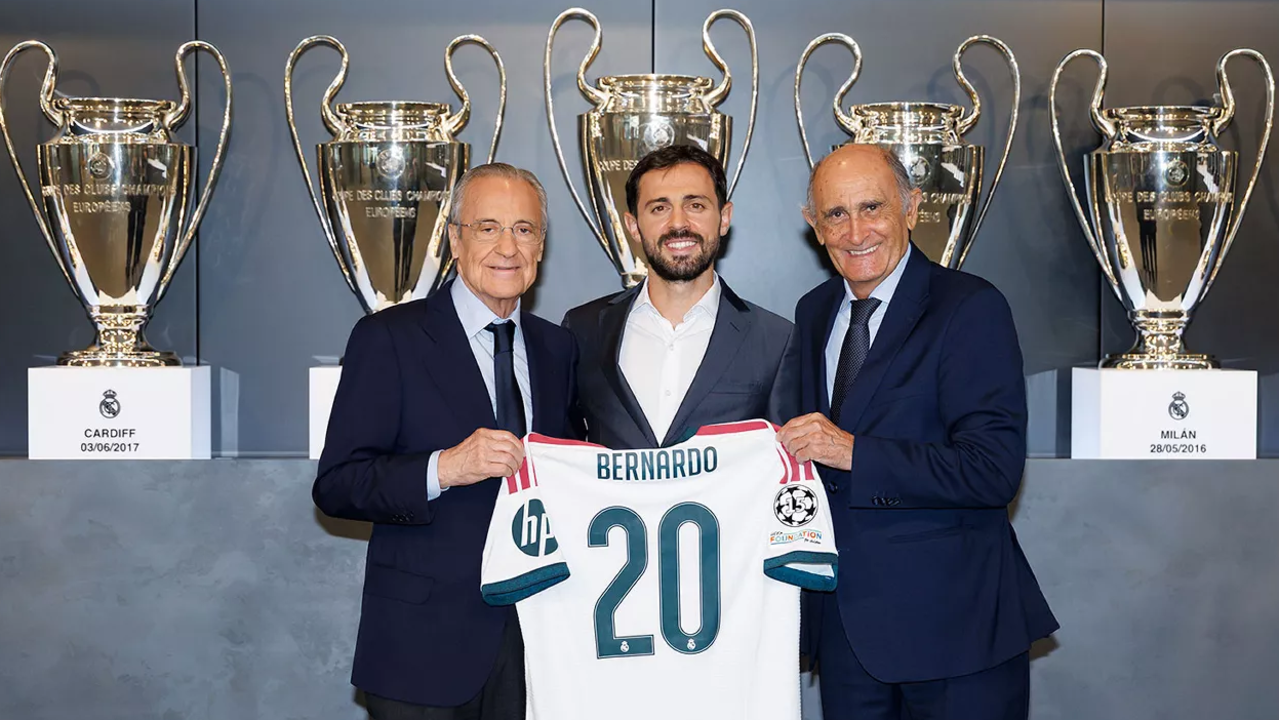 Bernardo Silva apresentado oficialmente no Real Madrid