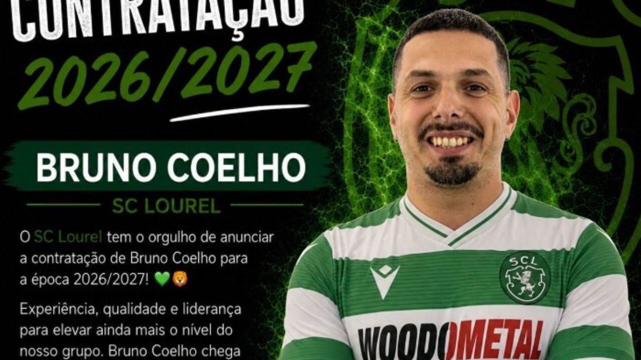 Bruno Coelho é reforço do SC Lourel para 2026/2027