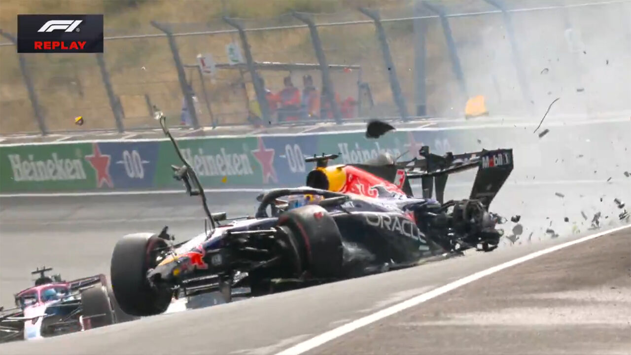  Max Verstappen sofre acidente no GP da Holanda