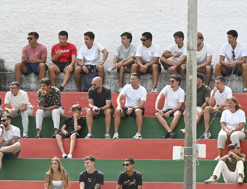 Técnico holandês atento na bancada