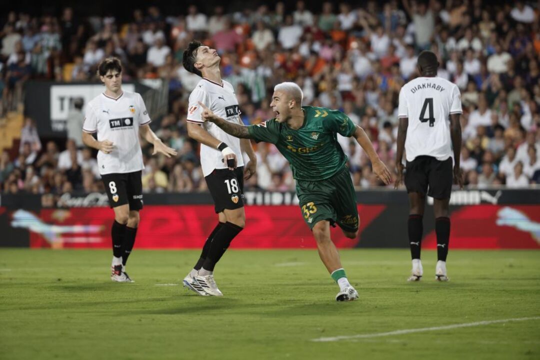 Pablo García marcou na vitória do Betis sobre o Valencia